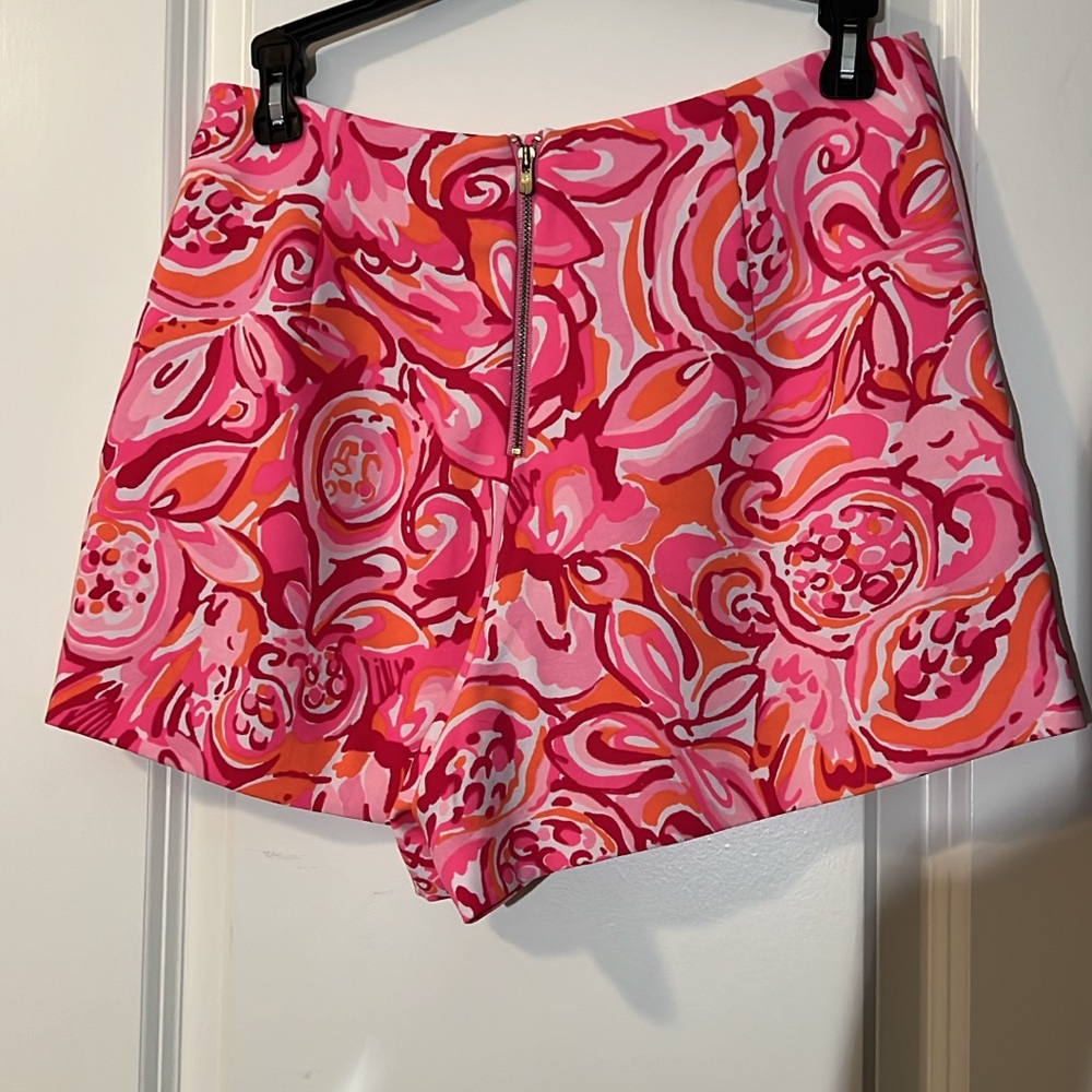 Lilly Pulitzer Pink and Orange High Waist Shorts